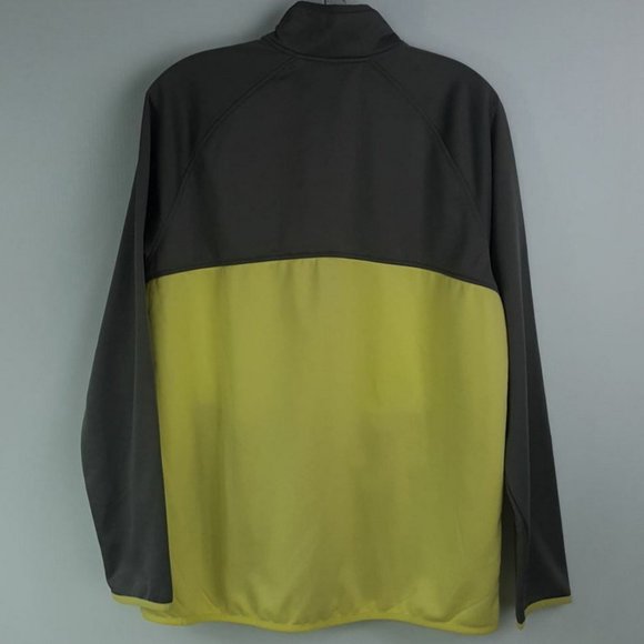 OAKLEY Men size M  Sweatshirt Athletic Jacket Zipped Up NWT Lime Green and Gray - Picture 6 of 9